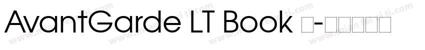 AvantGarde LT Book 粗字体转换